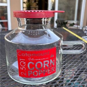 Catamount Flameware 2.5 quart microwave corn popper